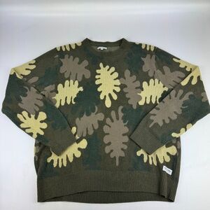 Banks Journal Mens Size L Pullover Sweater Camo Crewneck